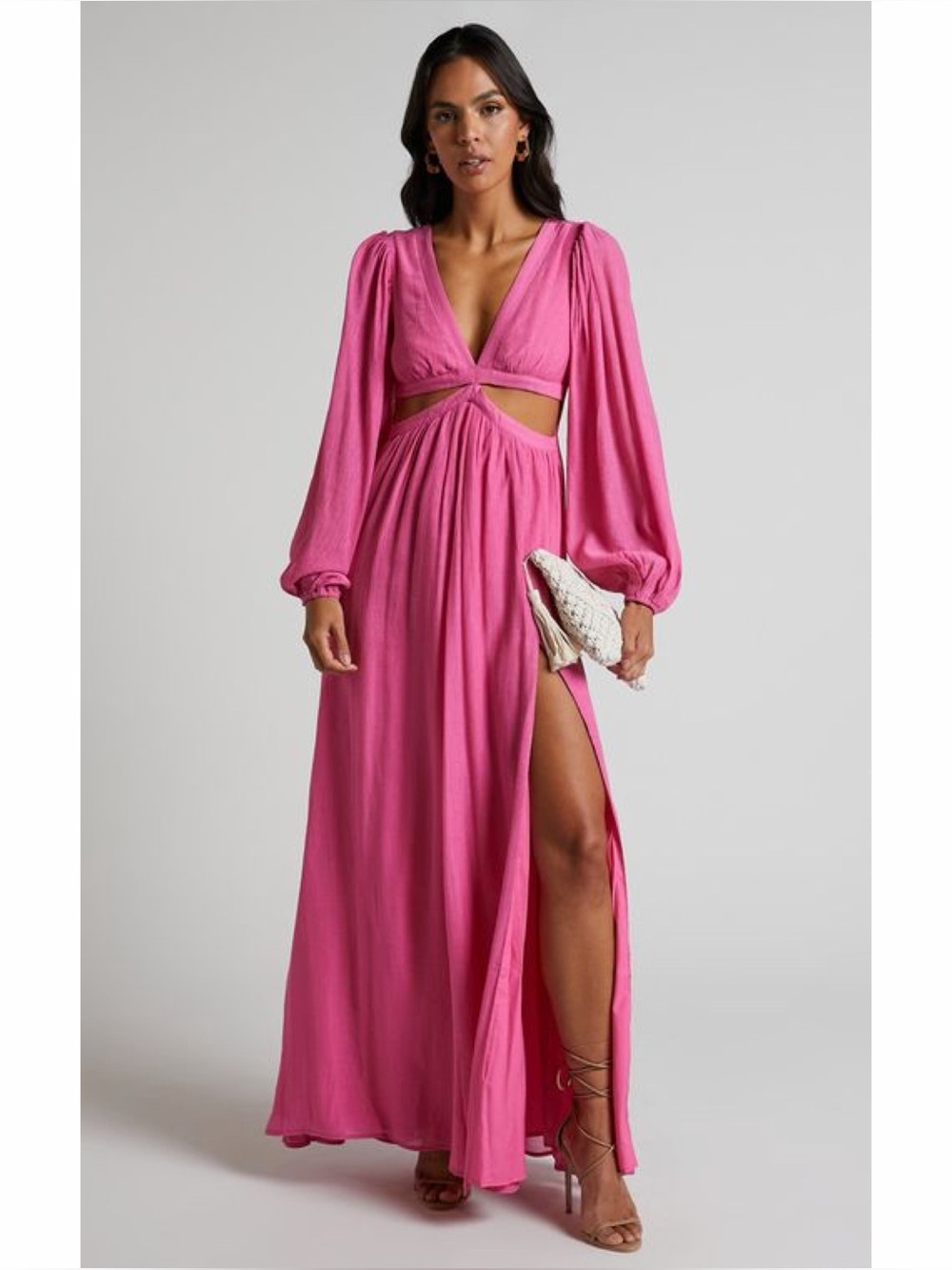 Showpo. Paige Maxi Dress in Pink